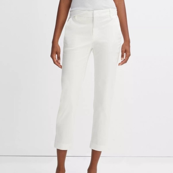 Vince Pants - Vince Coin Pocket‎ Cropped Chino Pants in Off White Size 2